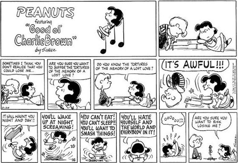 Illustration for article titled How Peanuts Used Lucy and Schroeder To Explore Dysfunctional Relationships